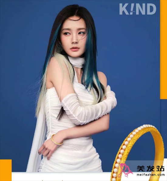 女明星藍(lán)色挑染 每一款都超酷 女明星藍(lán)色挑染 每一款都超酷