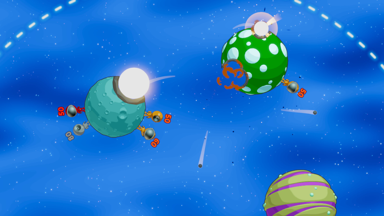 回合制太空炮兵《Gravitee Wars》Steam頁面 支持簡(jiǎn)中