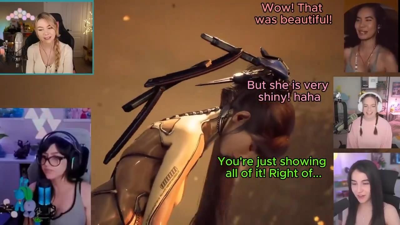 眾女主播觀看《星刃》開場動畫 驚呼女性角色驚艷！