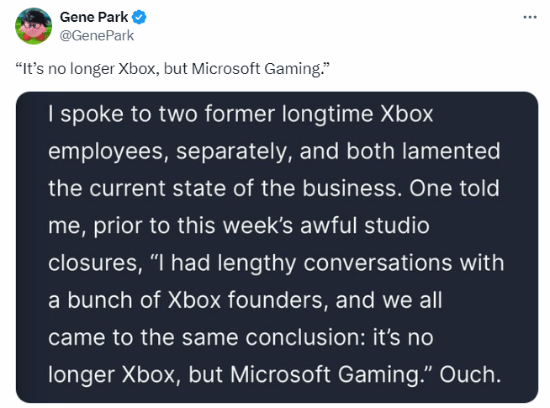 IGN新文章獲得認可:Xbox已死 現在是微軟Gaming