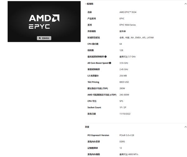 Zen 4 64核心EPYC 9534：AMD性價比、能效比的巔峰之作！