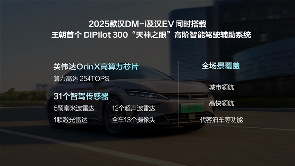 第五代DM混動(dòng)上車 油耗3字開頭！2025款比亞迪漢上市：16.58萬起