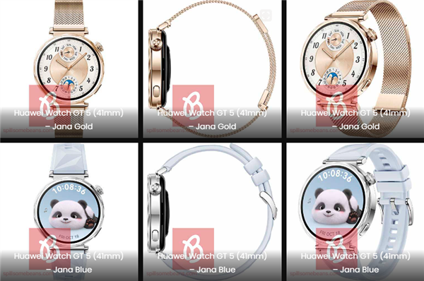41mm/46mm雙尺寸：華為Watch GT 5智能手表渲染圖曝光！健康能力大提升
