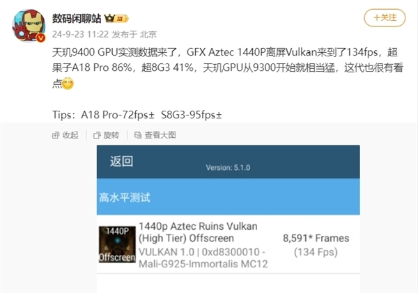 天璣9400刷新安卓記錄！OPPO Find X8系列跑分破288萬