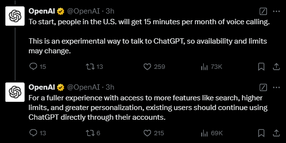 OpenAI又一王炸！ChatGPT可以打電話了：老年機(jī)、座機(jī)也能用