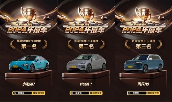 雷軍贏麻了！懂車帝選2024年度車：小米SU7力壓?jiǎn)柦鏜9成第一